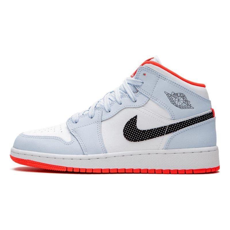 Air Jordan 1 Mid "Half Blue Polka"