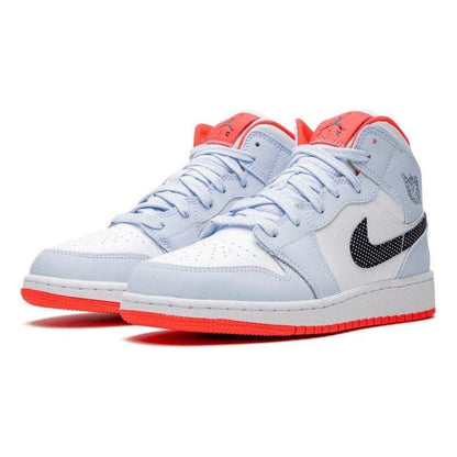 Air Jordan 1 Mid "Half Blue Polka"