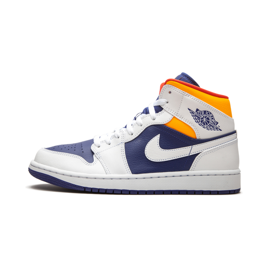 Air Jordan 1 Mid "Royal Blue / Laser Orange"