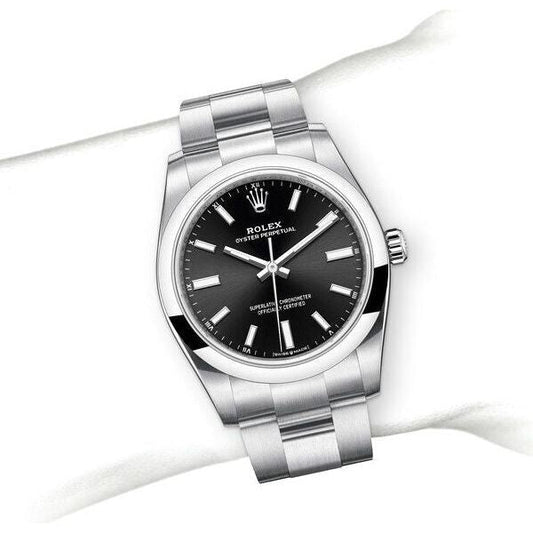 Montre Rolex - Oyster Perpetual Noir - 34mm